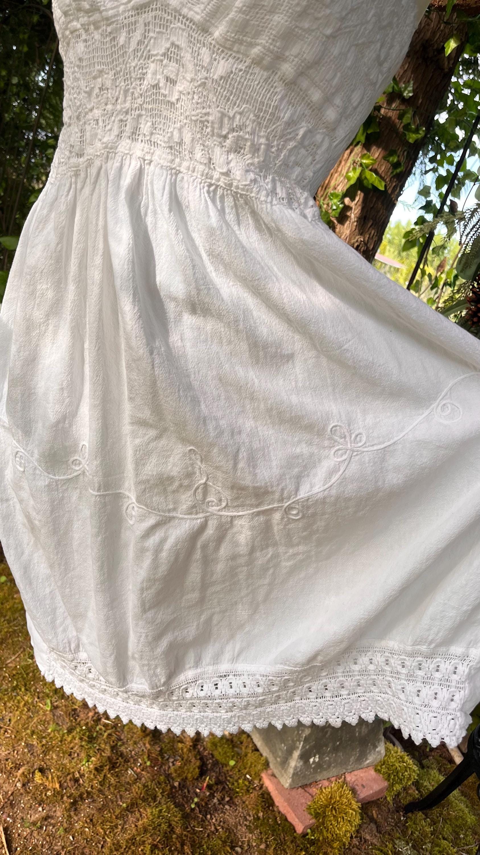 Woodland Nymph White Halter Dress