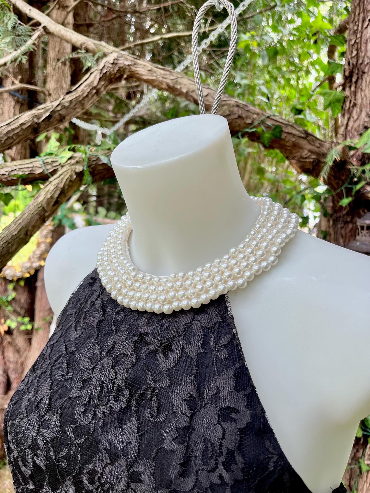 Steppin' Out, Vintage Black Lace Cocktail Dress