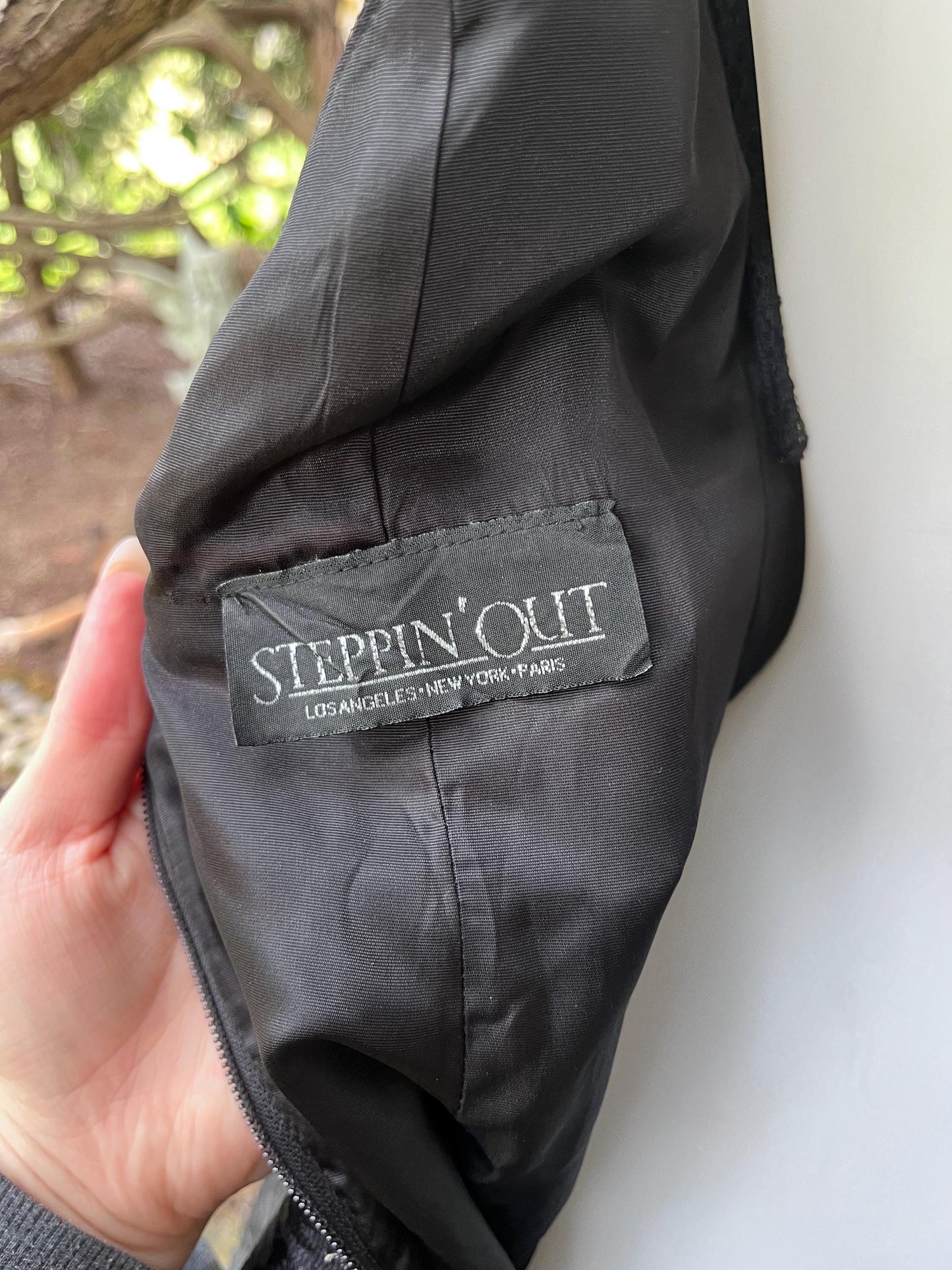 Steppin' Out, Vintage Black Lace Cocktail Dress