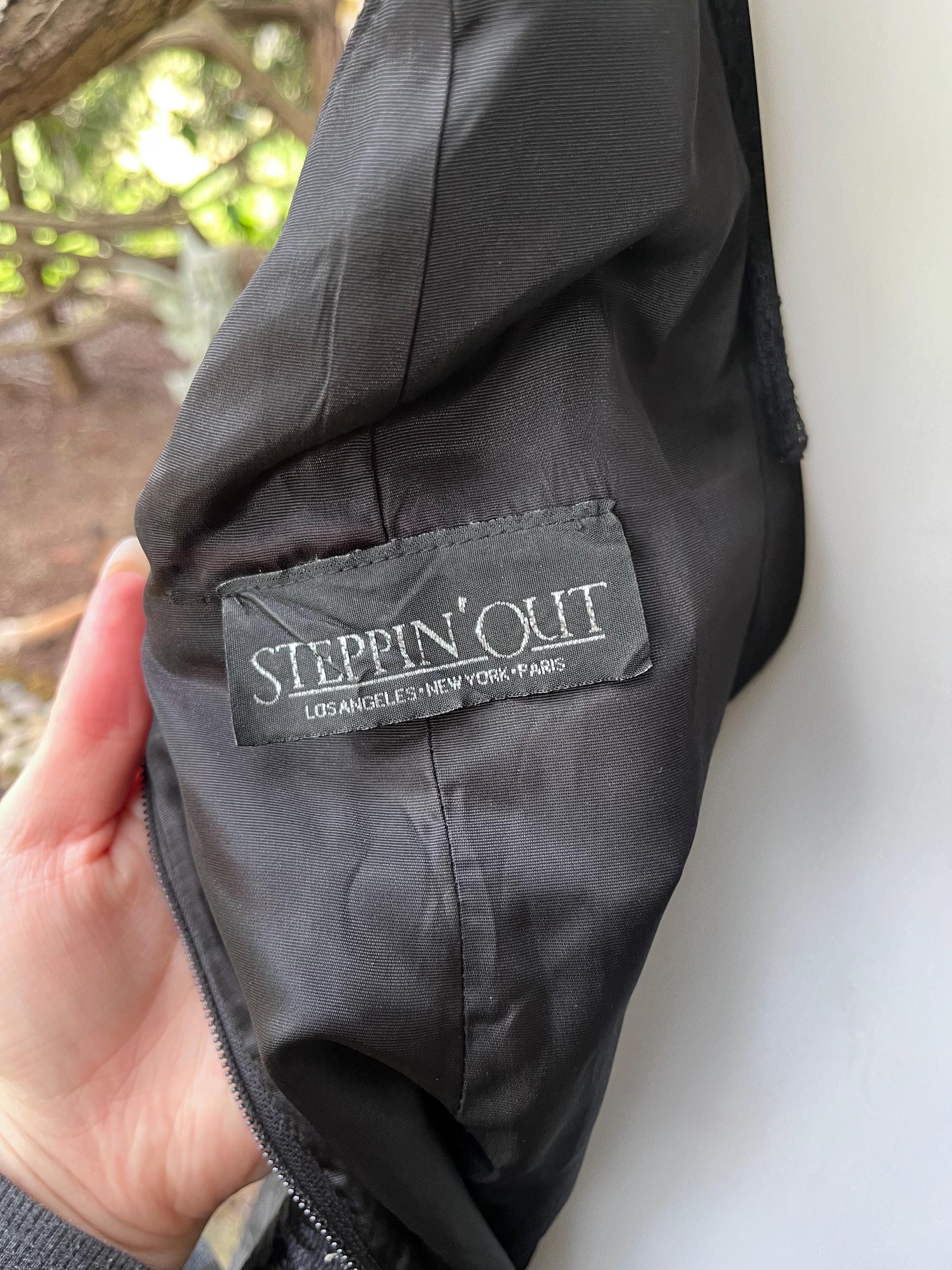 Steppin' Out, Vintage Black Lace Cocktail Dress