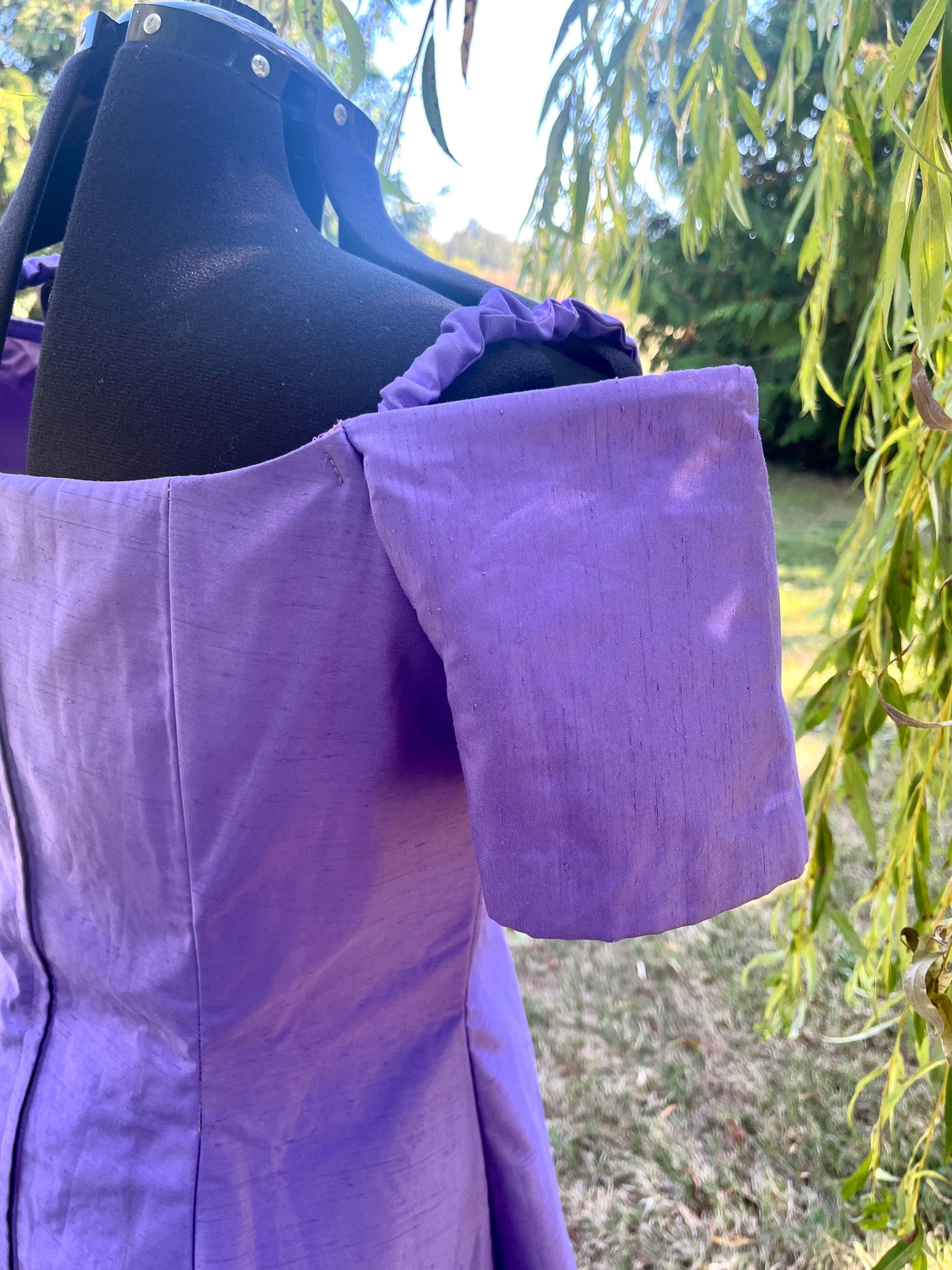 Lavender Twilight Dress – Vintage Inspired Off-Shoulder Mini