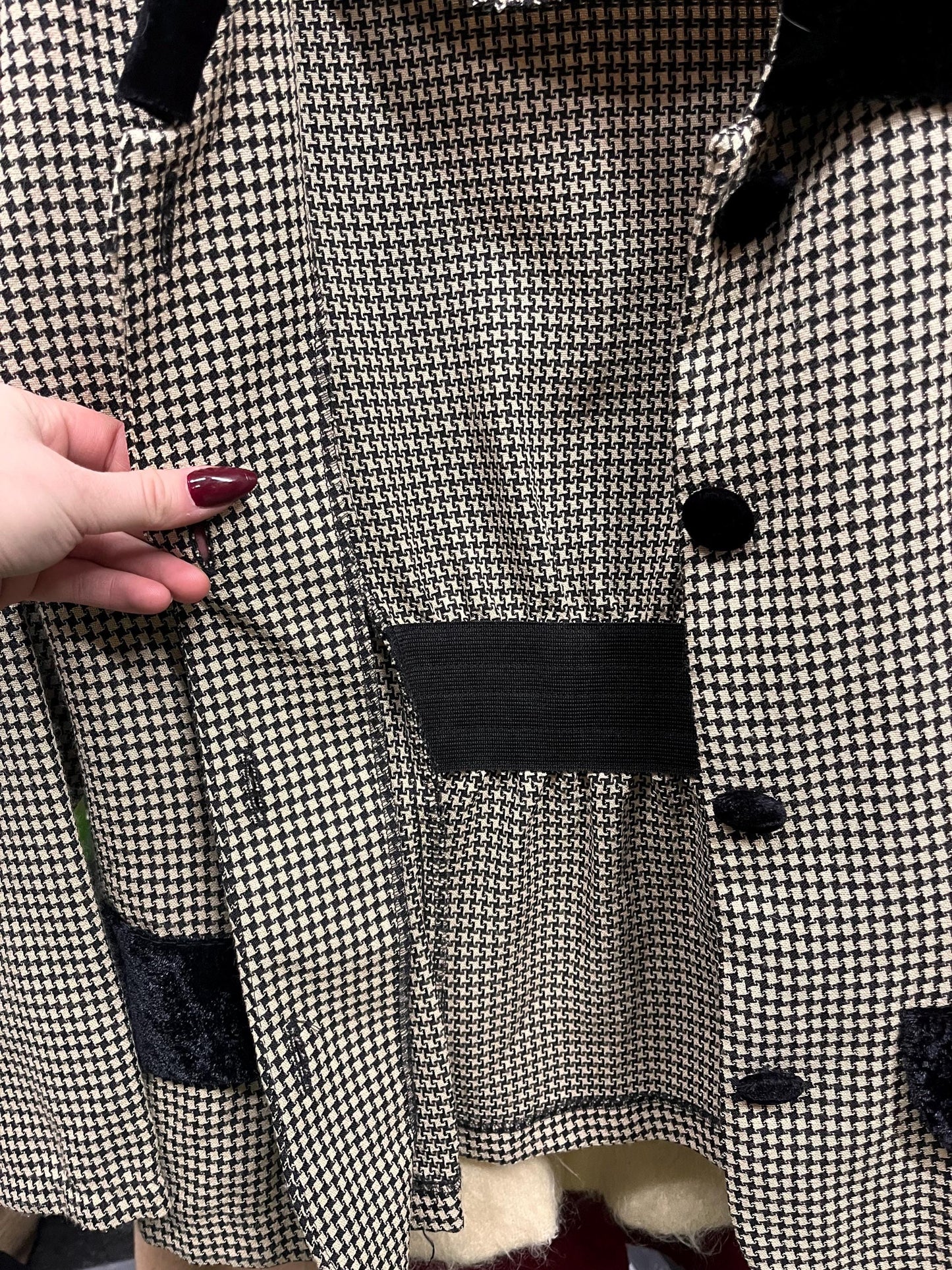 Vintage 80s Houndstooth Power Set by Dawn Joy Fashions (Size 10)