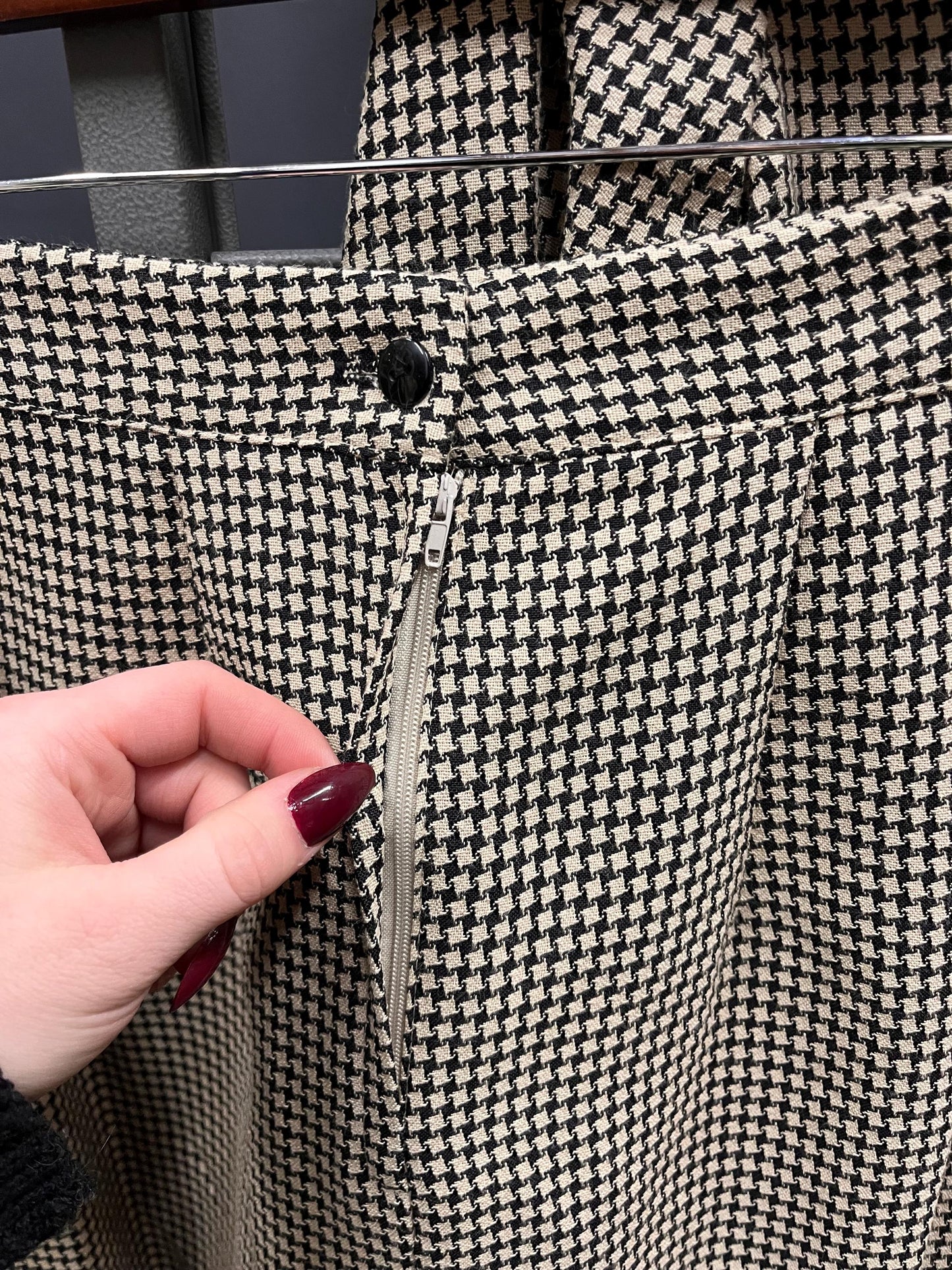 Vintage 80s Houndstooth Power Set by Dawn Joy Fashions (Size 10)