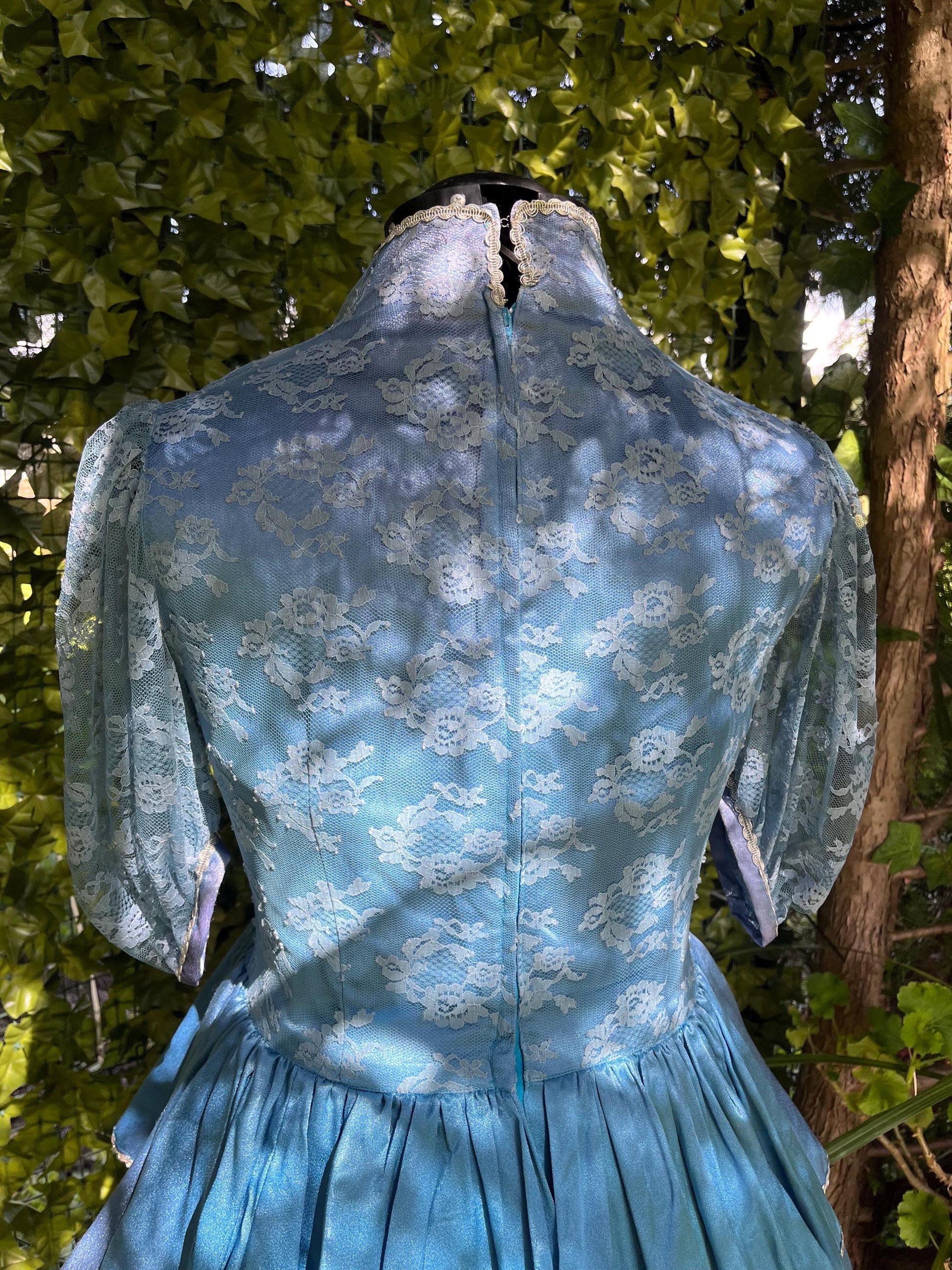 Handmade Blue Lace Tiered Fairy Dress