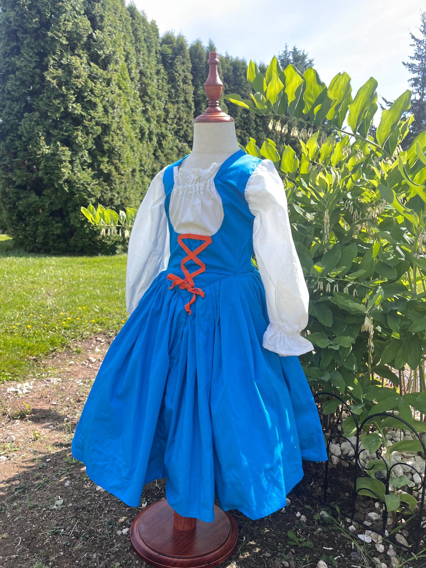 Handmade Little Girls Storybook Dress / Folk Cottagecore Dress / Fairytale Costume Dress