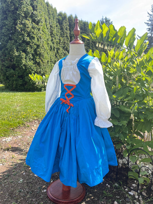 Handmade Little Girls Storybook Dress / Folk Cottagecore Dress / Fairytale Costume Dress