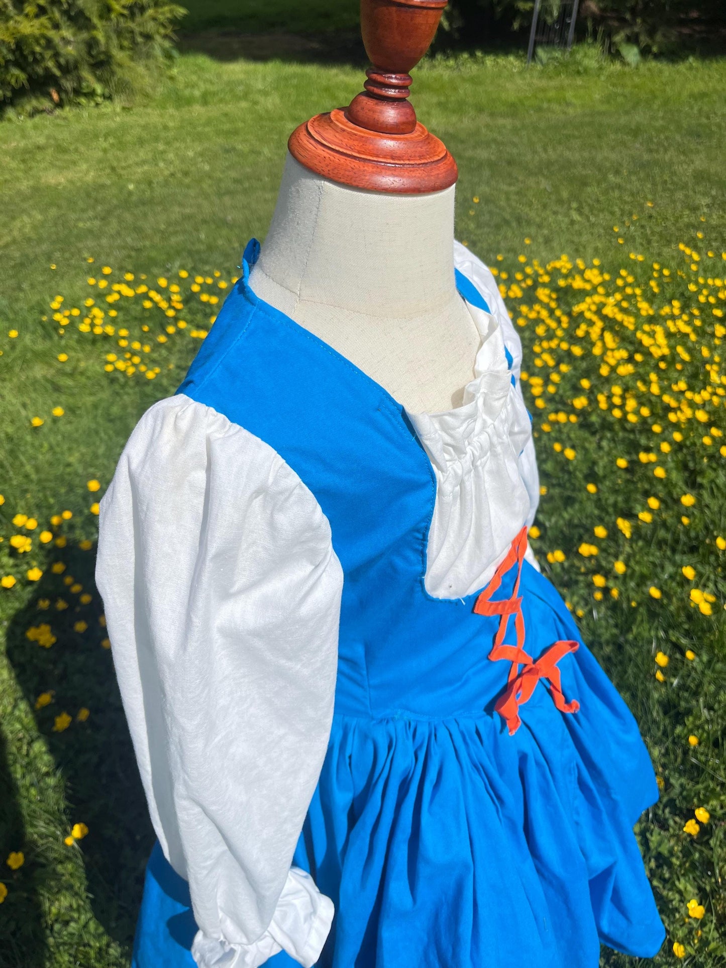Handmade Little Girls Storybook Dress / Folk Cottagecore Dress / Fairytale Costume Dress