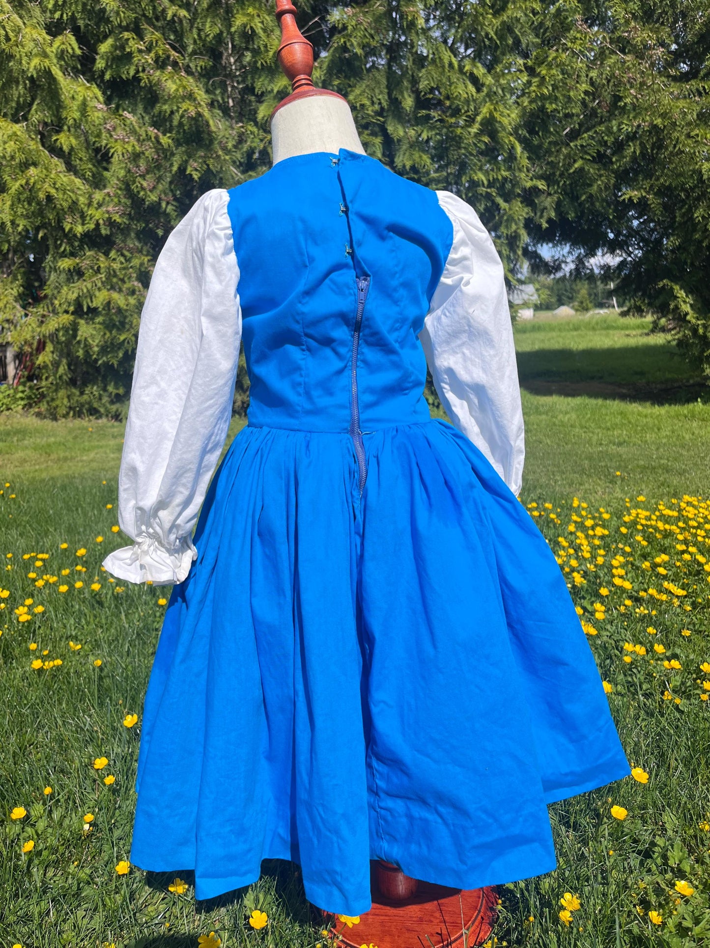 Handmade Little Girls Storybook Dress / Folk Cottagecore Dress / Fairytale Costume Dress