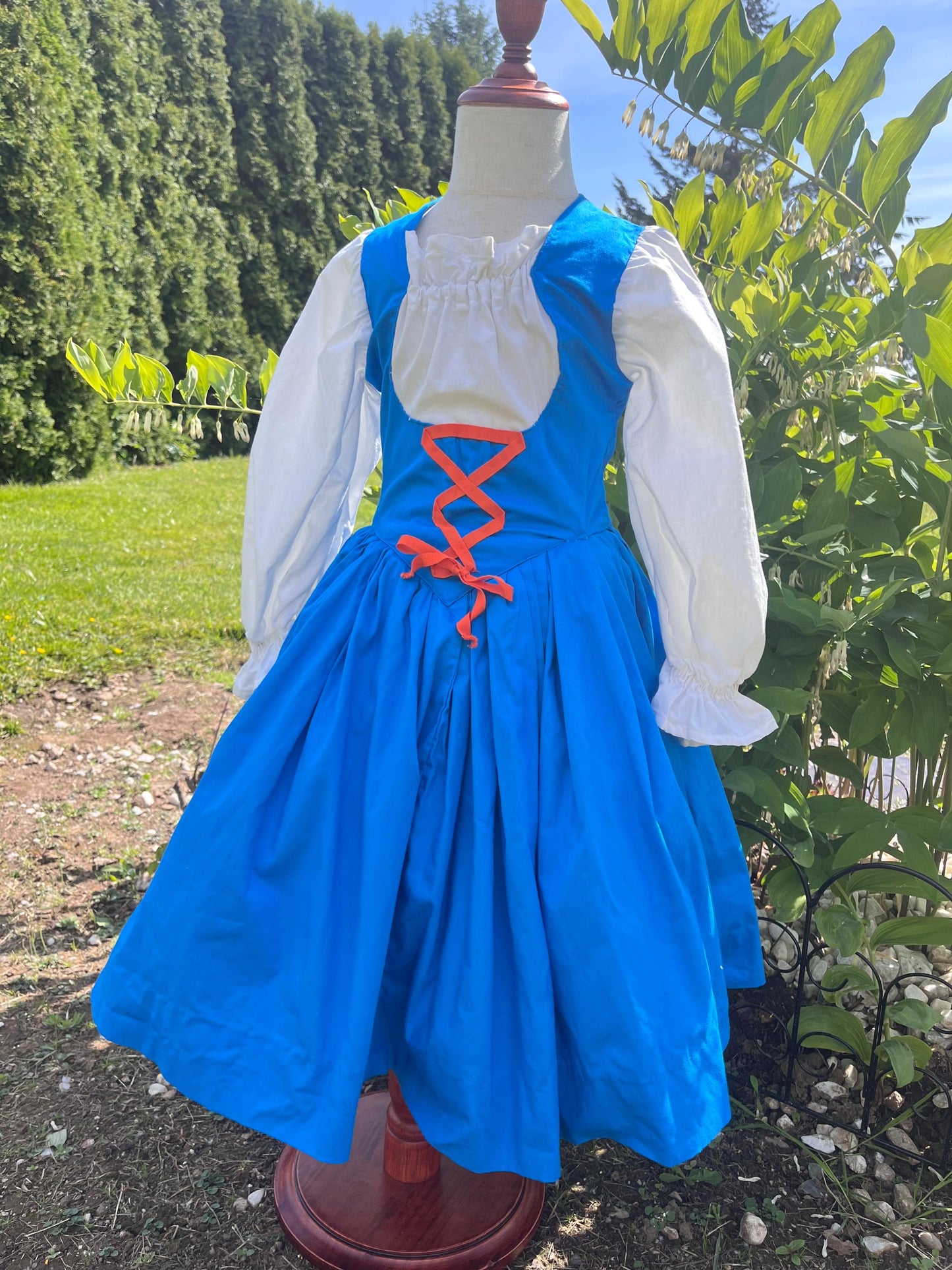 Handmade Little Girls Storybook Dress / Folk Cottagecore Dress / Fairytale Costume Dress
