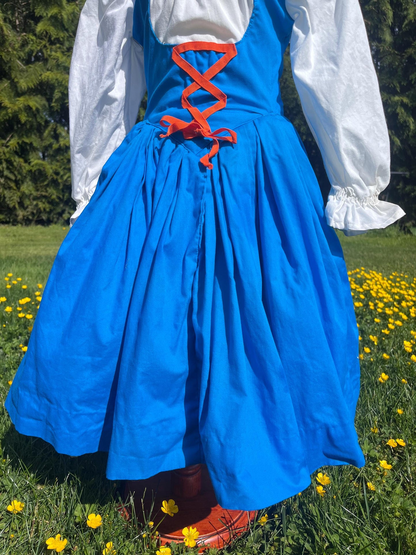 Handmade Little Girls Storybook Dress / Folk Cottagecore Dress / Fairytale Costume Dress