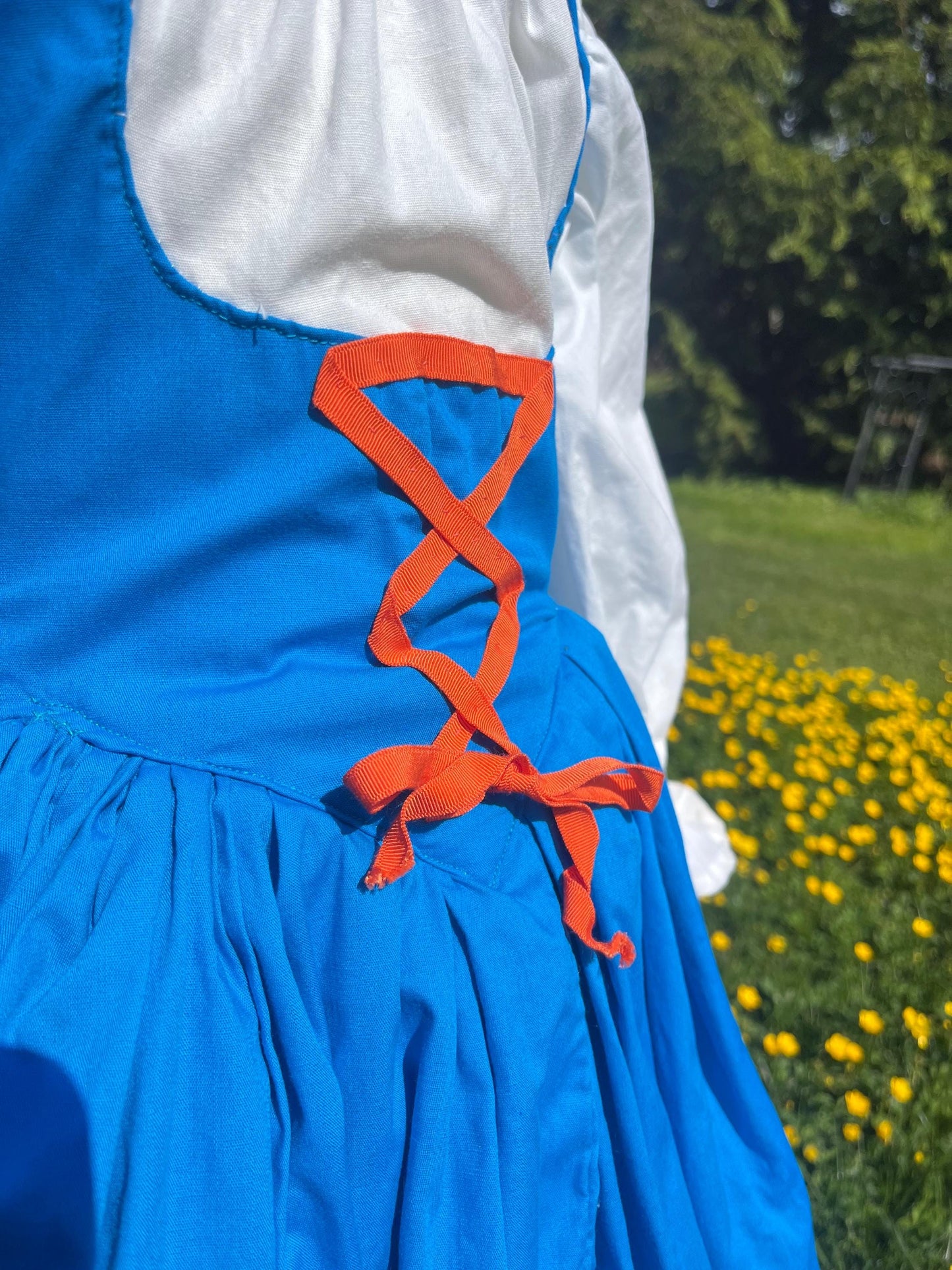 Handmade Little Girls Storybook Dress / Folk Cottagecore Dress / Fairytale Costume Dress