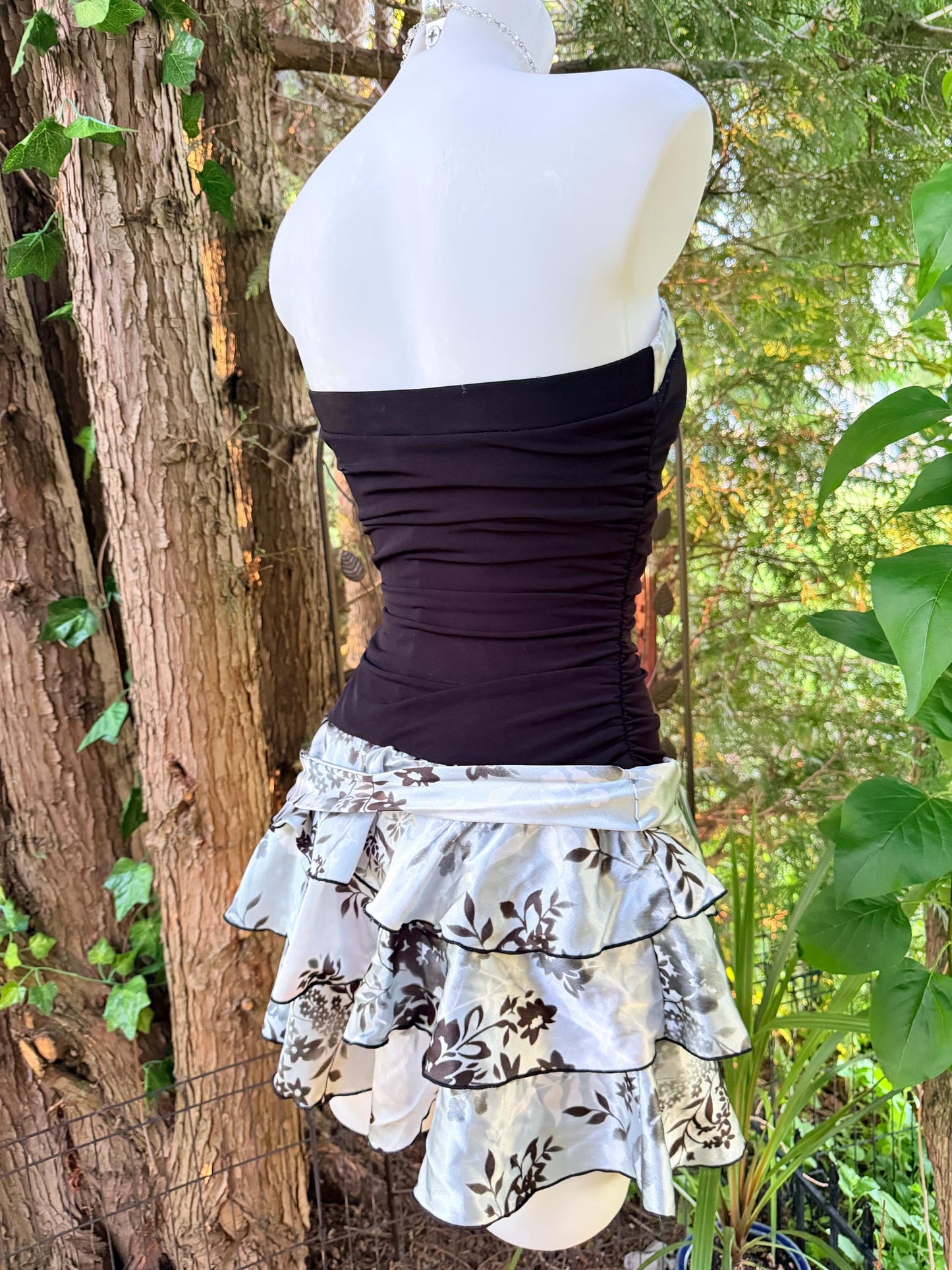 Y2K BCX Strapless Ruffle Mini Tubetop Dress