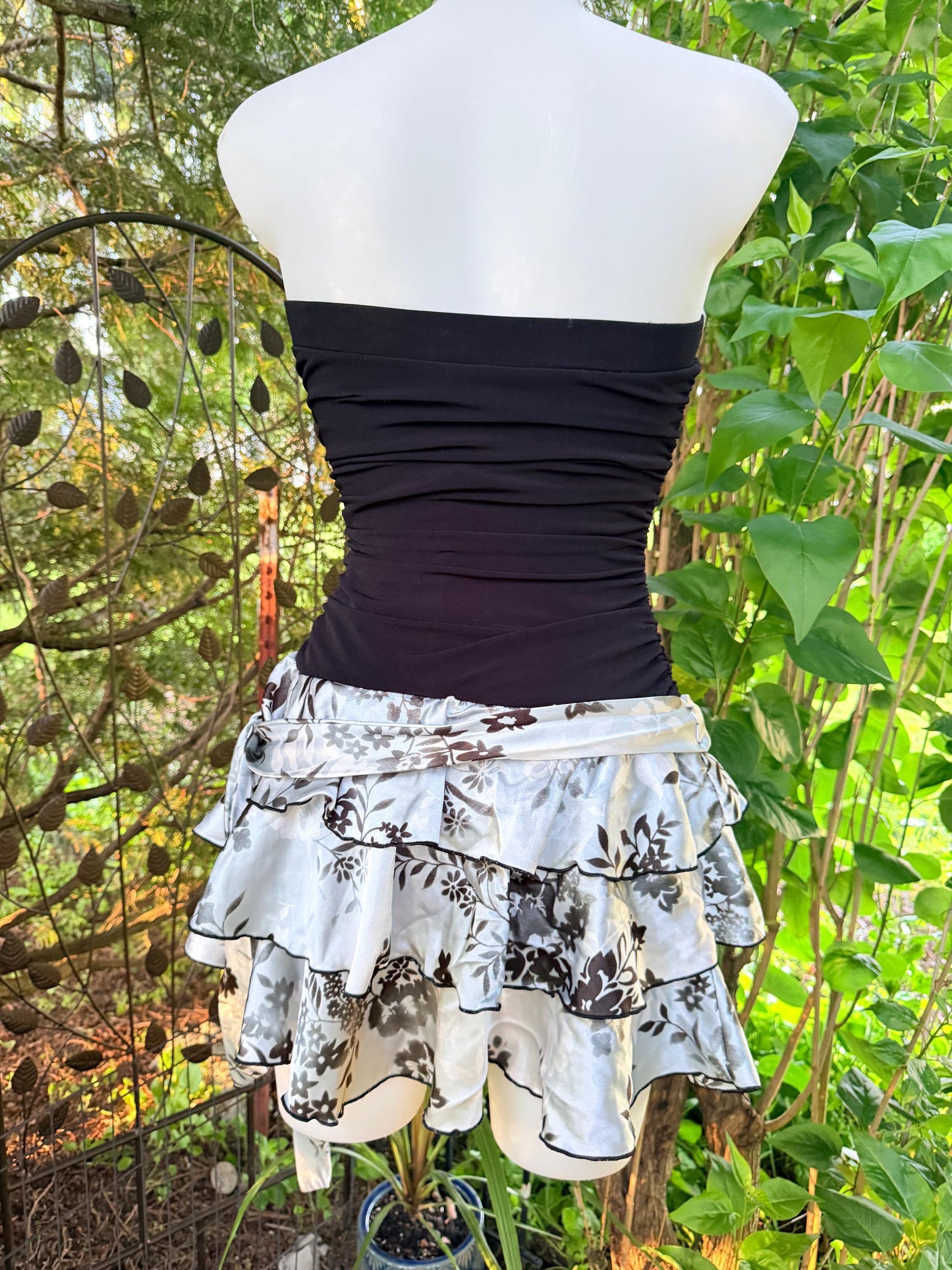 Y2K BCX Strapless Ruffle Mini Tubetop Dress