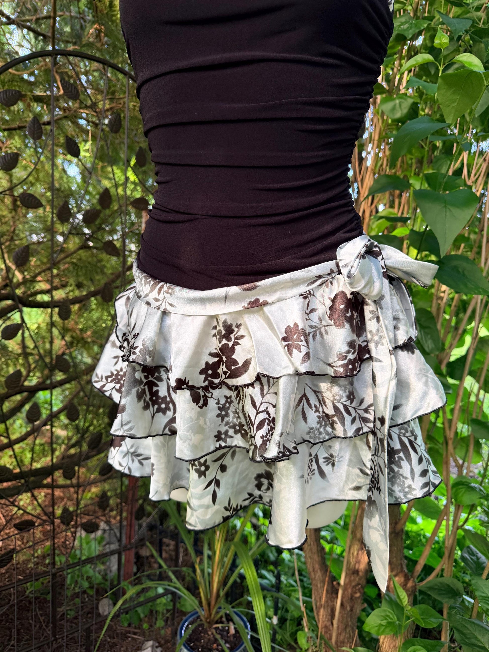 Y2K BCX Strapless Ruffle Mini Tubetop Dress