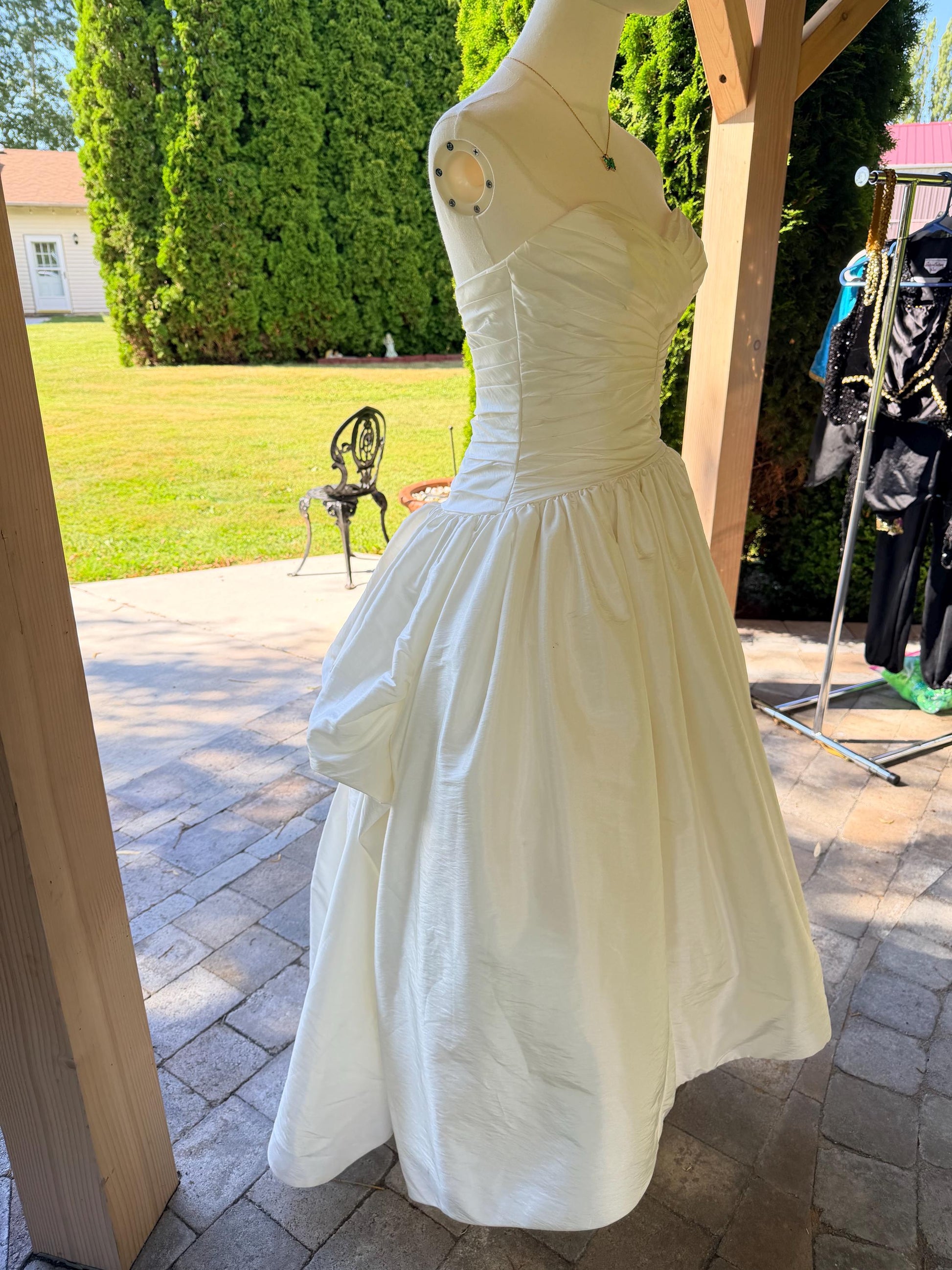 Mori Lee by Madeline Gardner Strapless Gown With High-Low Skirt