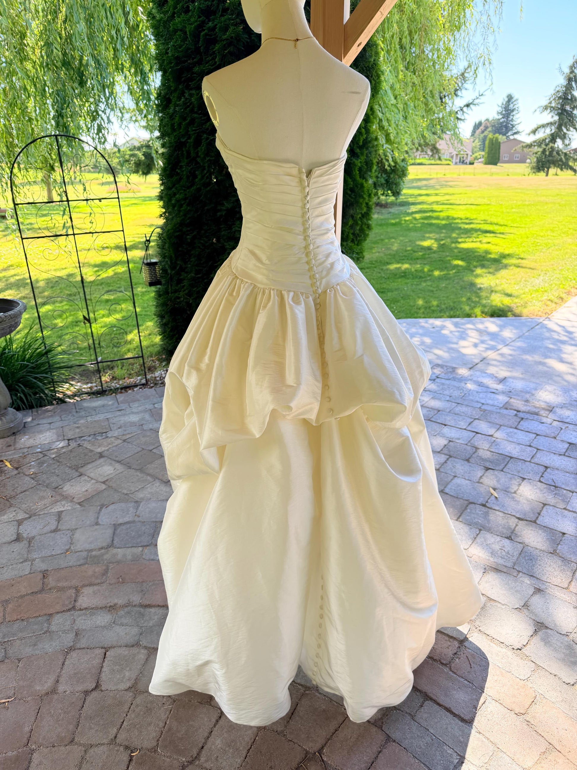 Mori Lee by Madeline Gardner Strapless Gown With High-Low Skirt