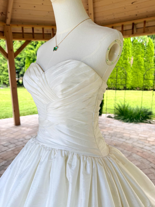 Mori Lee by Madeline Gardner Strapless Gown With High-Low Skirt