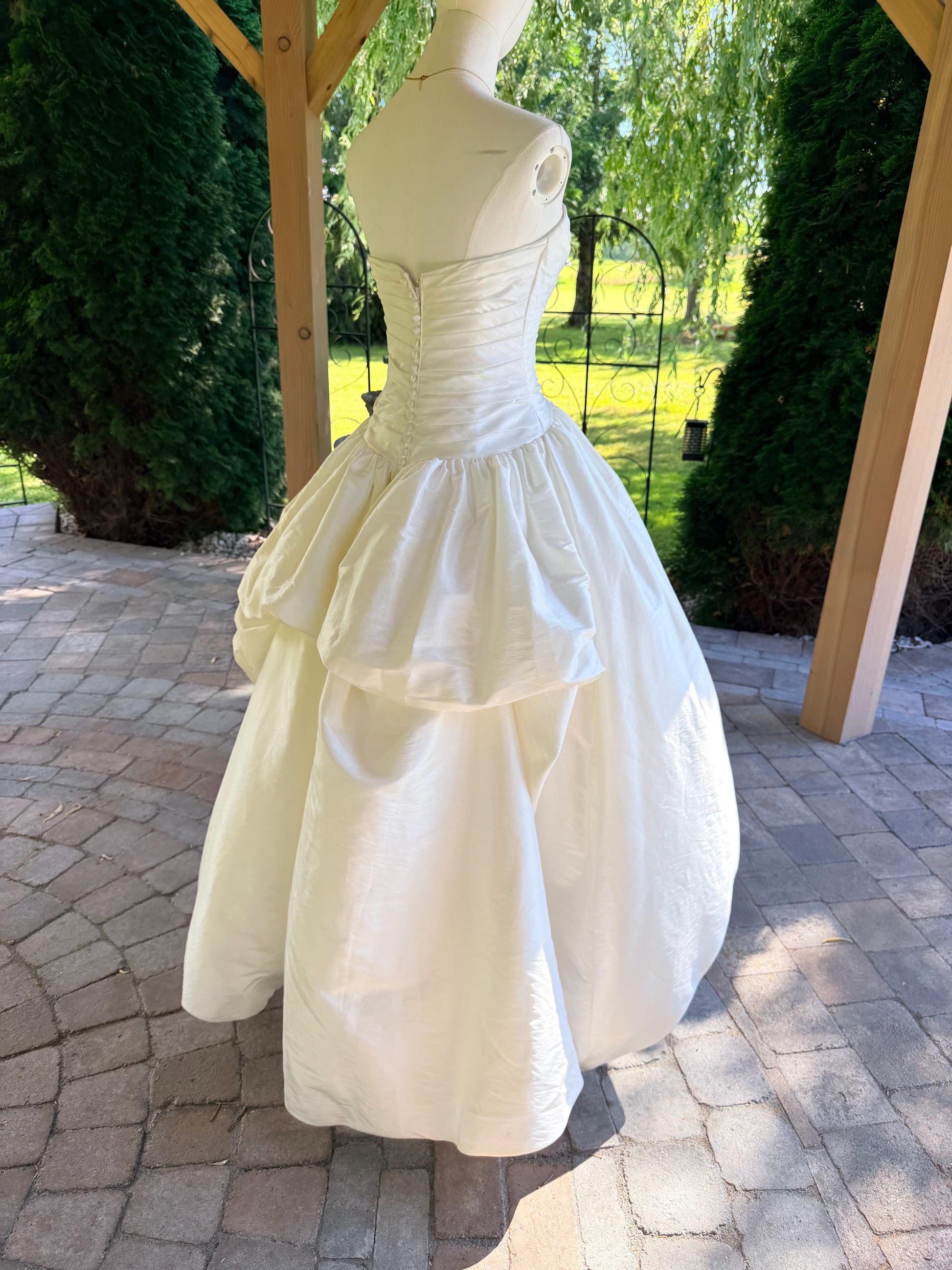 Mori Lee by Madeline Gardner Strapless Gown With High-Low Skirt