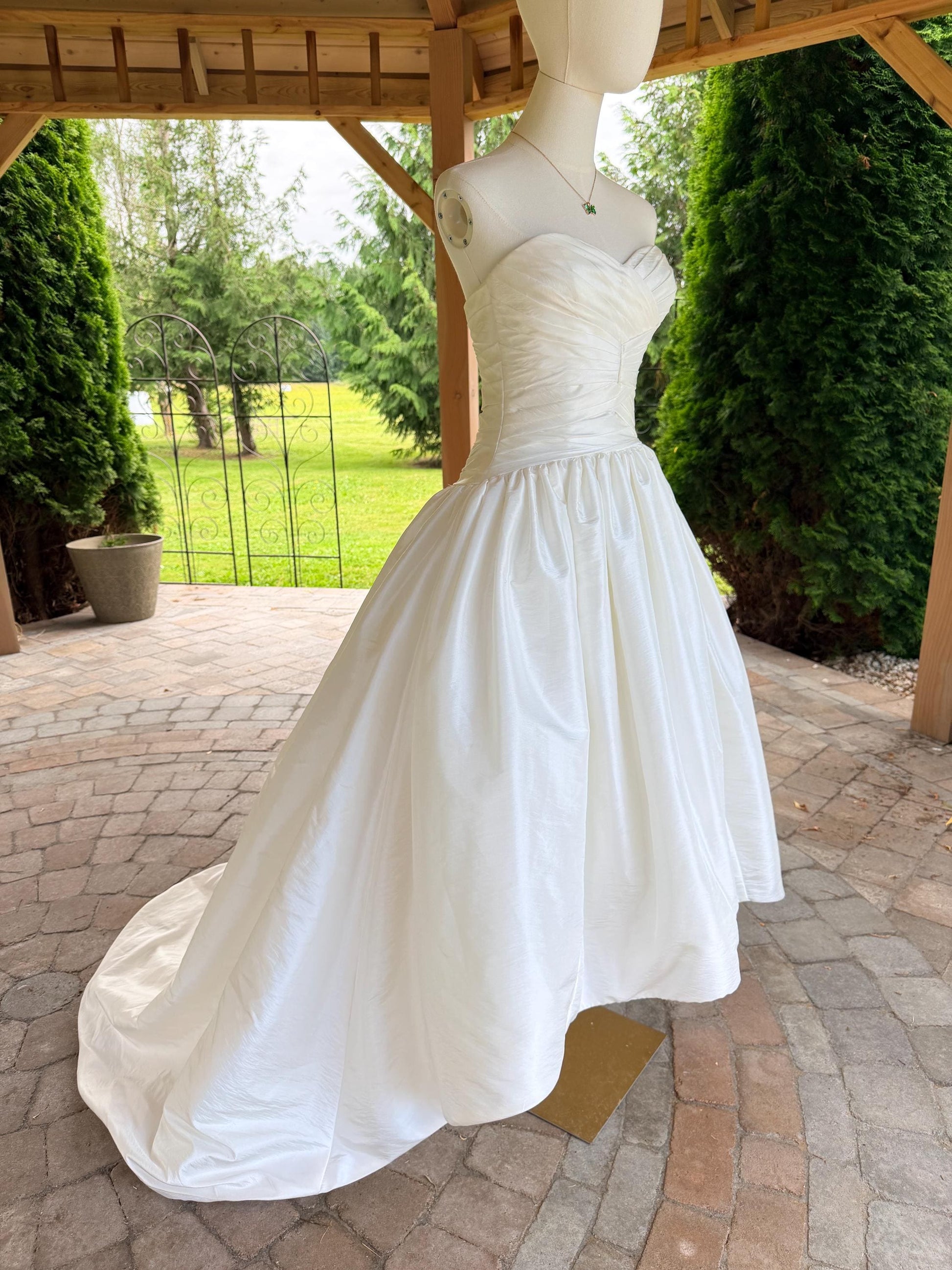 Mori Lee by Madeline Gardner Strapless Gown With High-Low Skirt