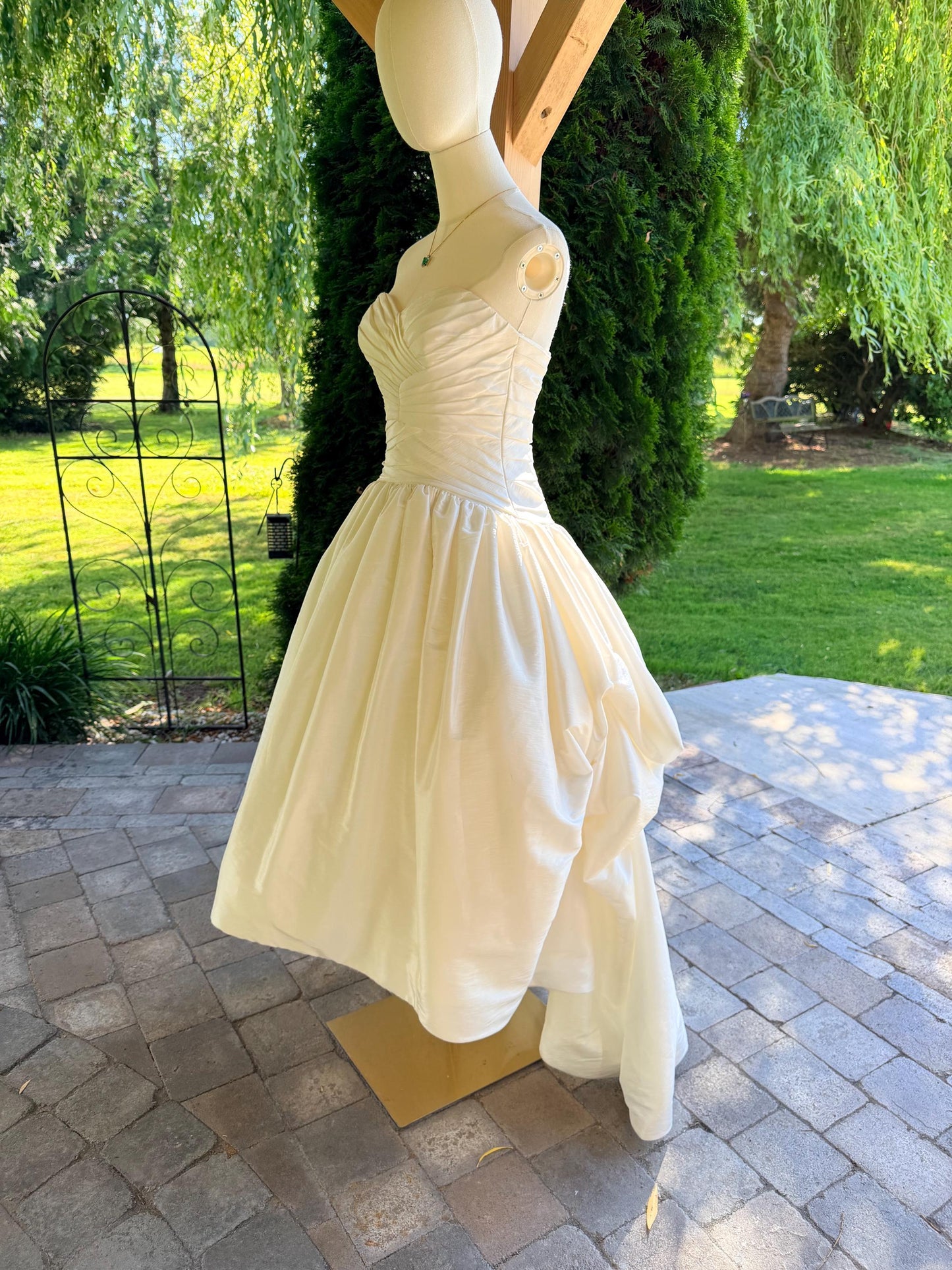 Mori Lee by Madeline Gardner Strapless Gown With High-Low Skirt