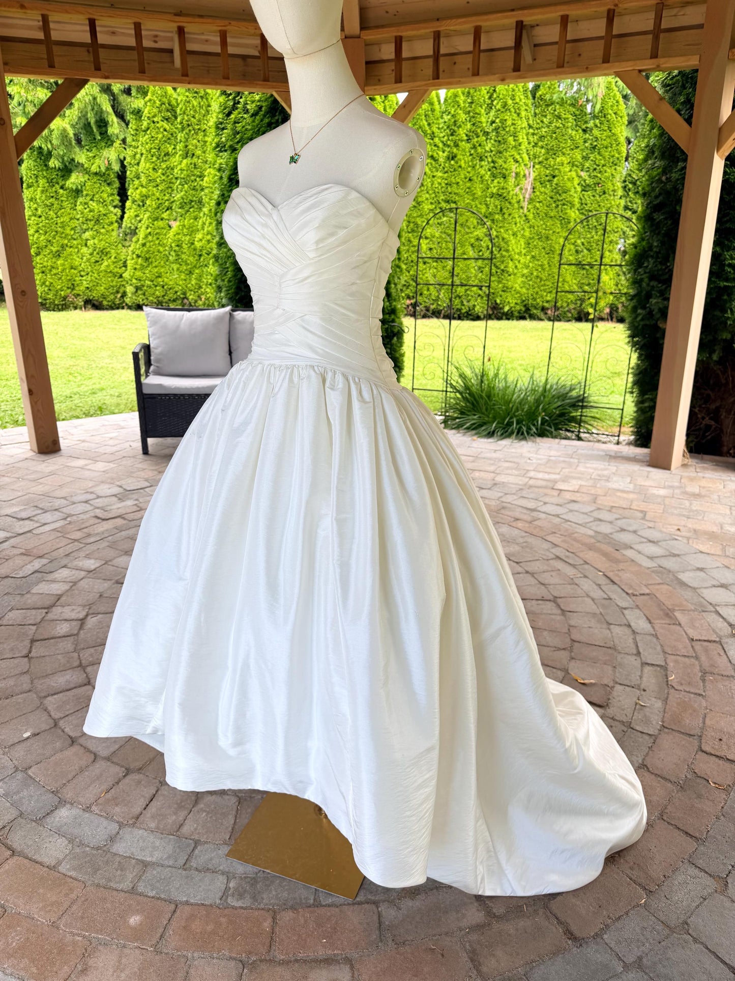 Mori Lee by Madeline Gardner Strapless Gown With High-Low Skirt