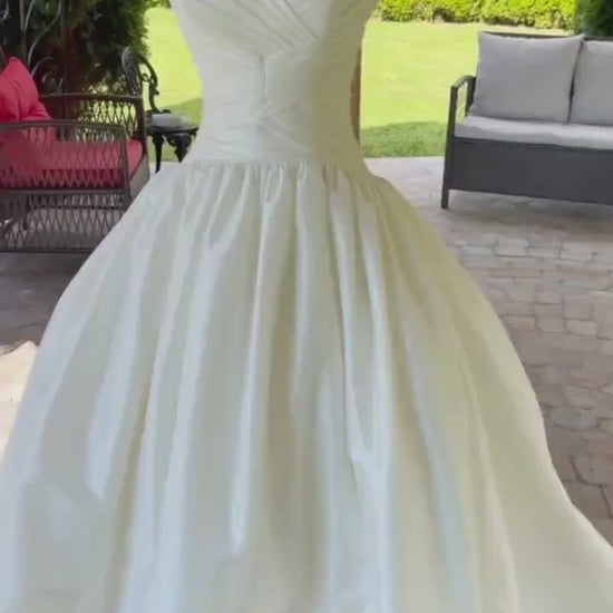 Mori Lee by Madeline Gardner Strapless Gown With High-Low Skirt